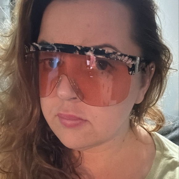 Loewe NEW Black and Pink Shield Sunglasses Modern Sporty Design